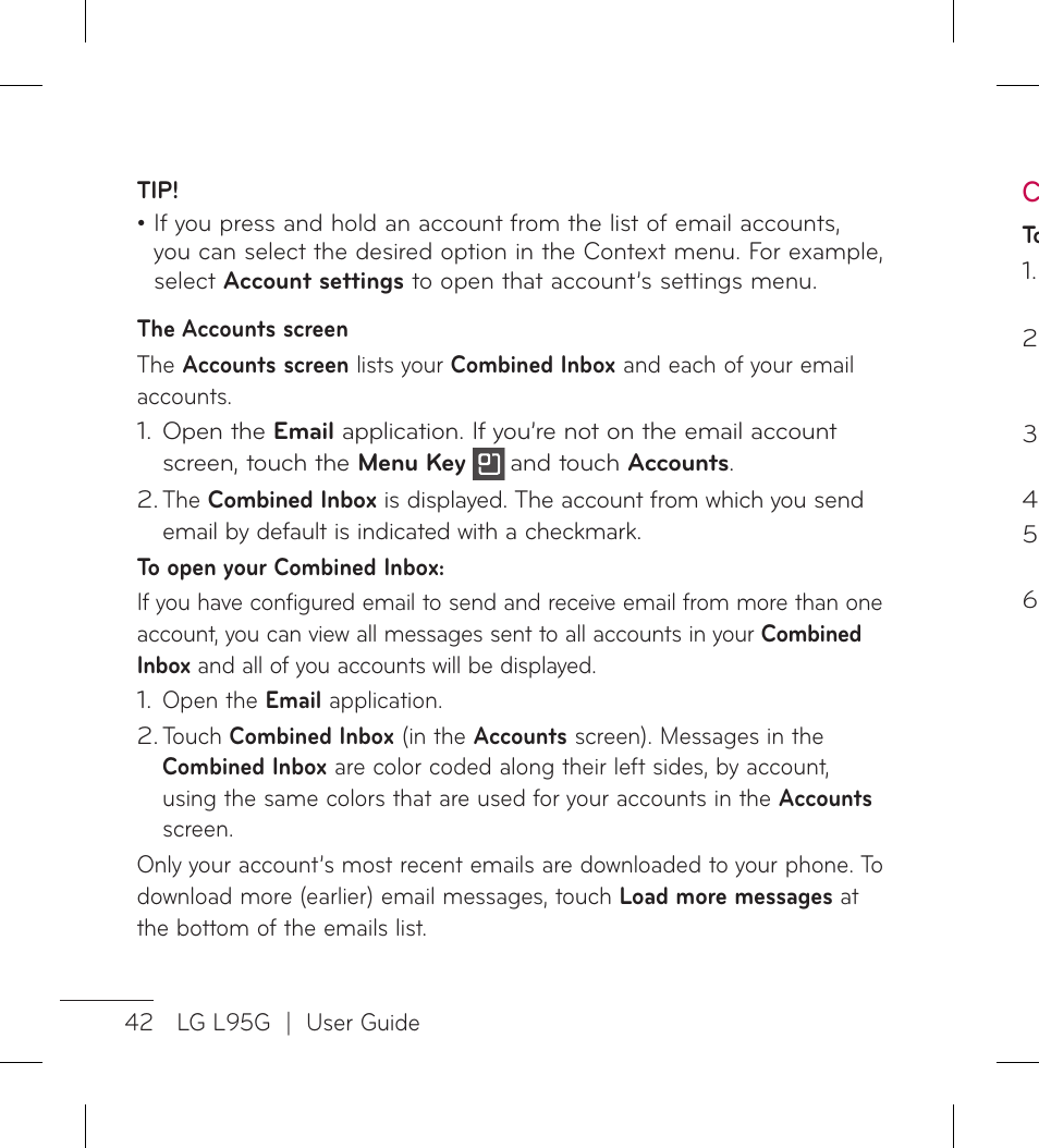 LG LGL95G User Manual | Page 44 / 202