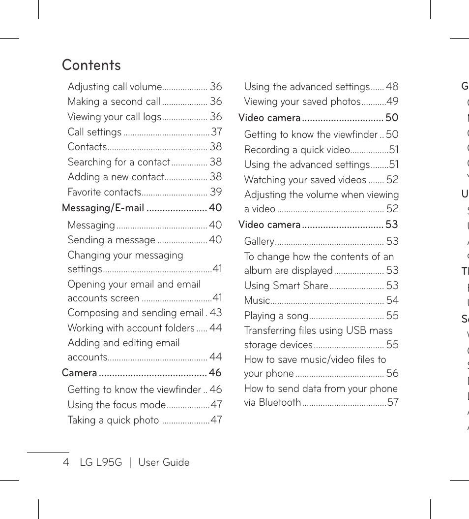 LG LGL95G User Manual | Page 6 / 202