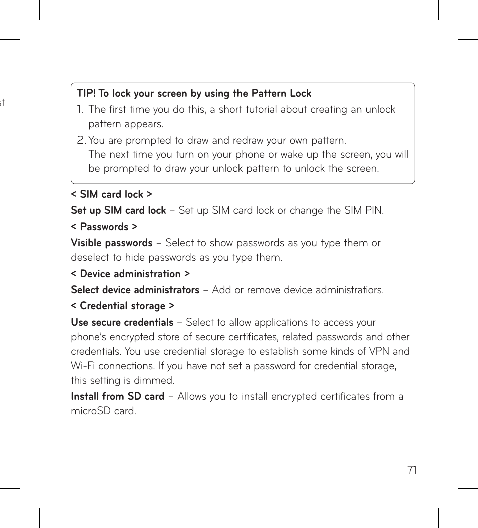 LG LGL95G User Manual | Page 73 / 202