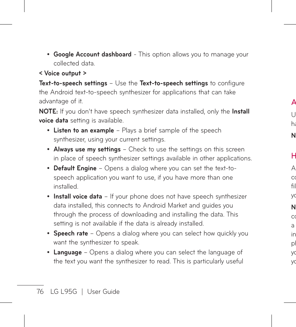 LG LGL95G User Manual | Page 78 / 202