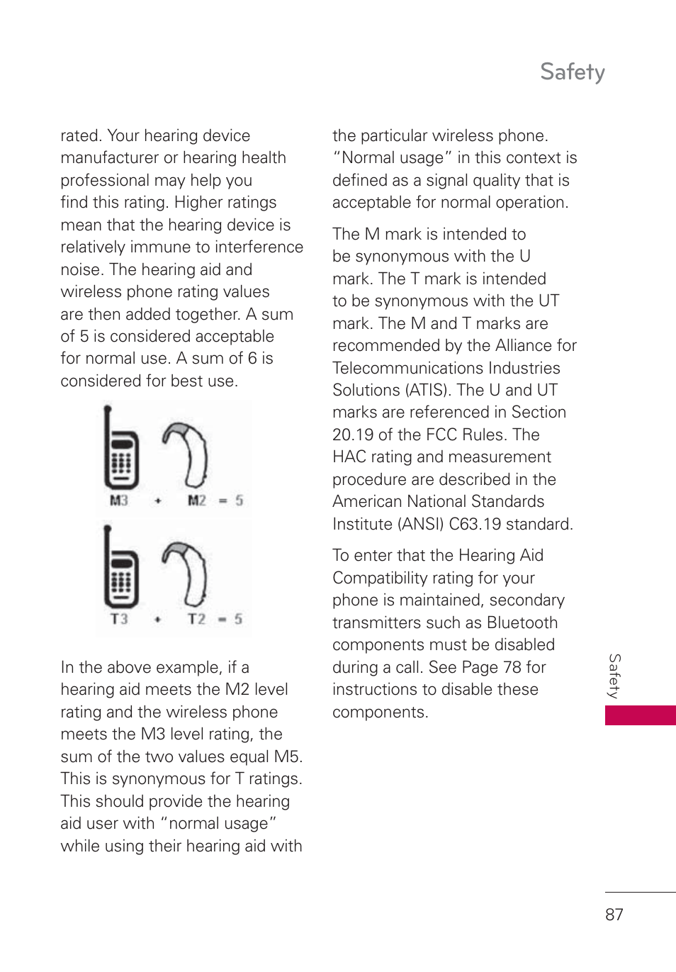 Safety | LG AN160 User Manual | Page 89 / 98