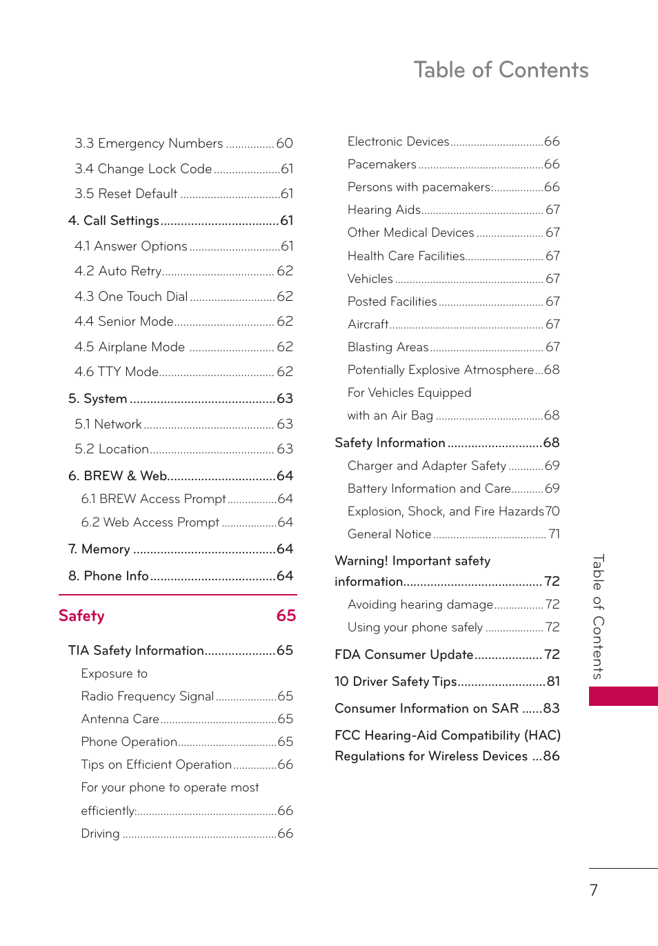 LG AN160 User Manual | Page 9 / 98