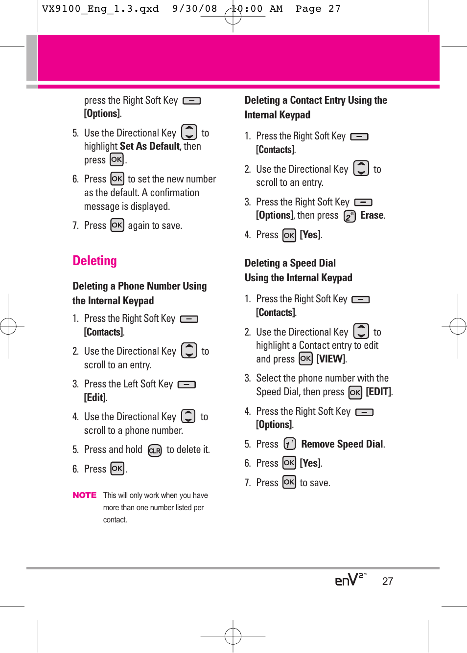 Deleting | LG LGVX9100LK User Manual | Page 27 / 130