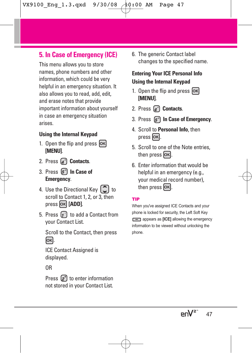 LG LGVX9100LK User Manual | Page 47 / 130