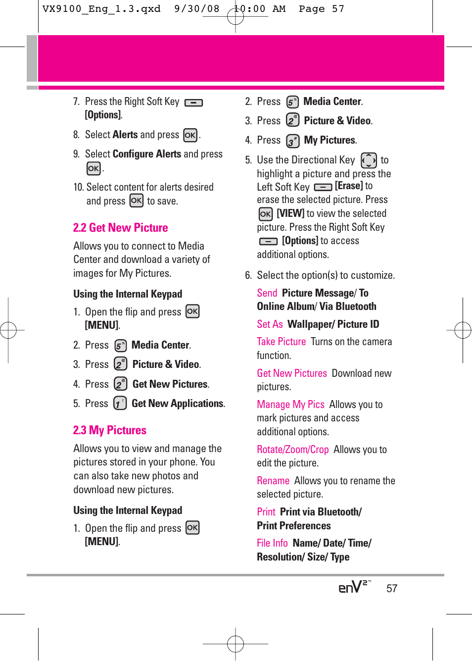 LG LGVX9100LK User Manual | Page 57 / 130