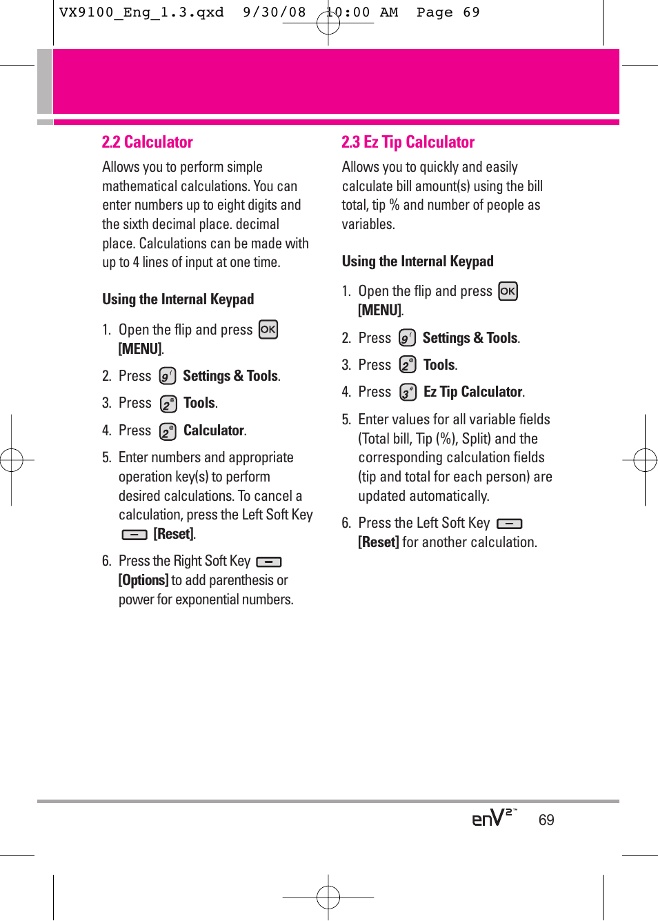 LG LGVX9100LK User Manual | Page 69 / 130