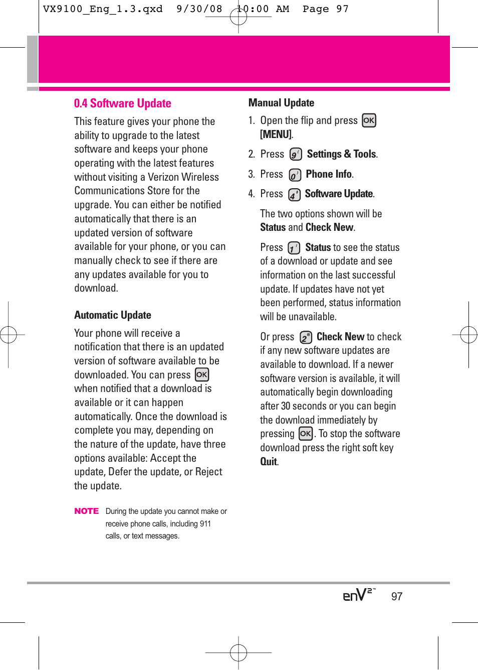 LG LGVX9100LK User Manual | Page 97 / 130
