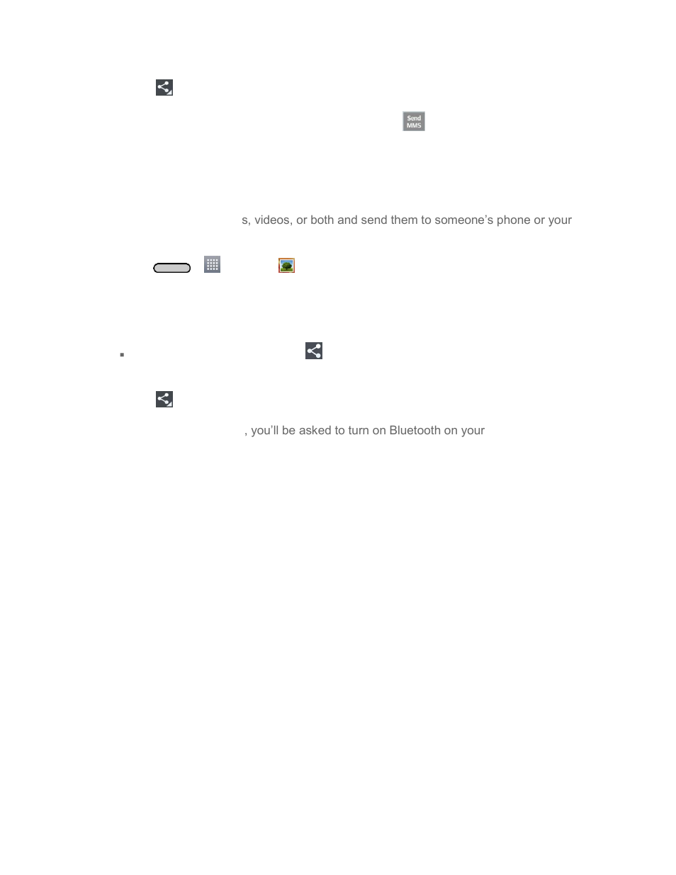 Send pictures or videos using bluetooth | LG LGLS740 User Manual | Page 106 / 174