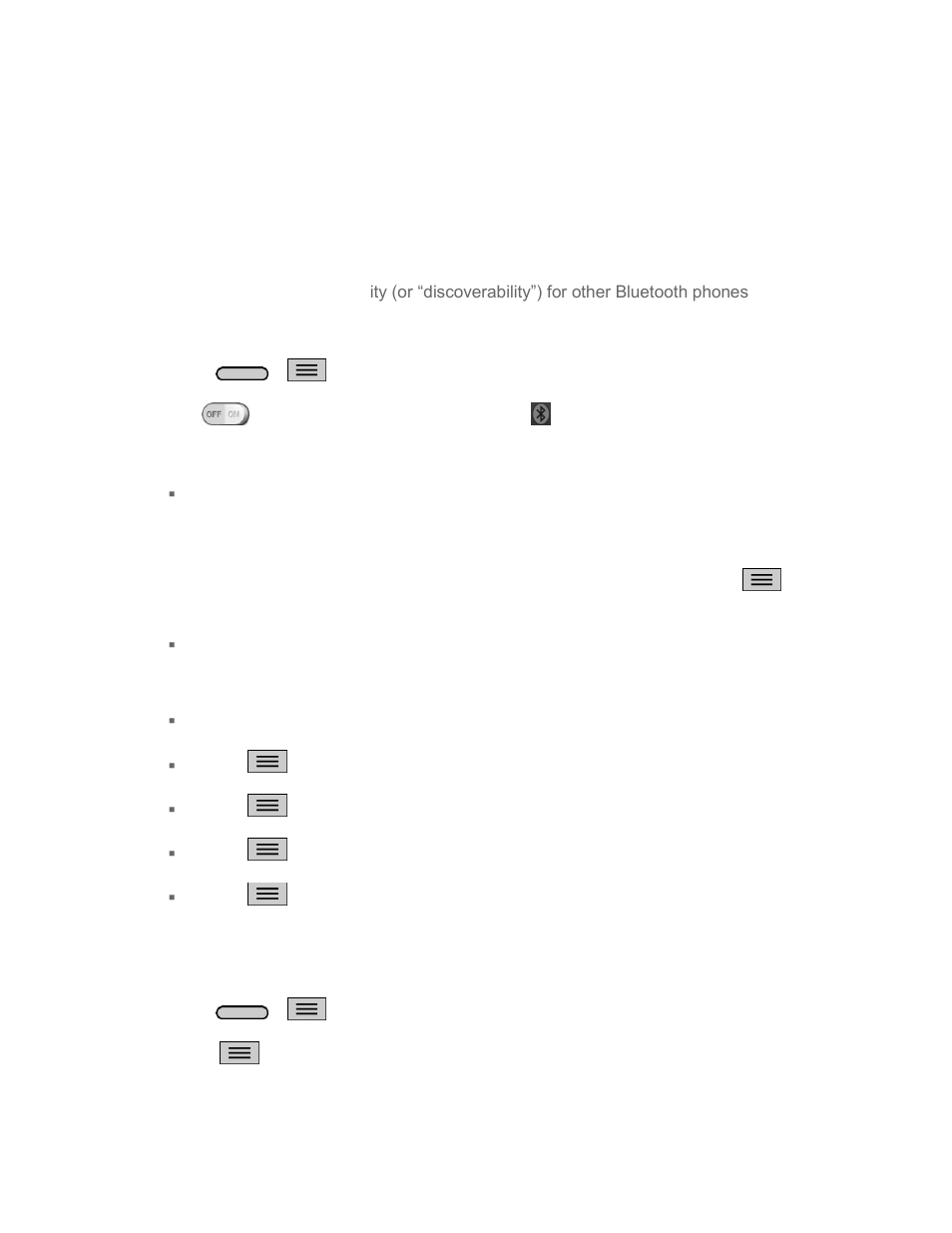 Bluetooth settings menu, Change the device name | LG LGLS740 User Manual | Page 125 / 174