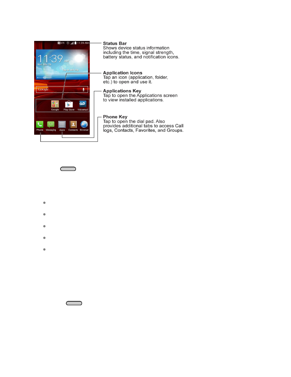Customize your home screen | LG LGLS740 User Manual | Page 26 / 174