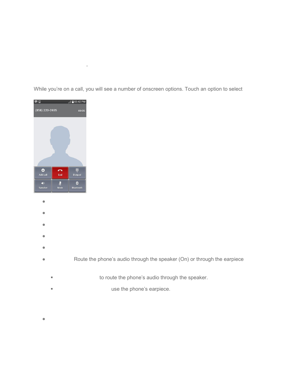Phone call options, In-call options | LG LGLS740 User Manual | Page 46 / 174