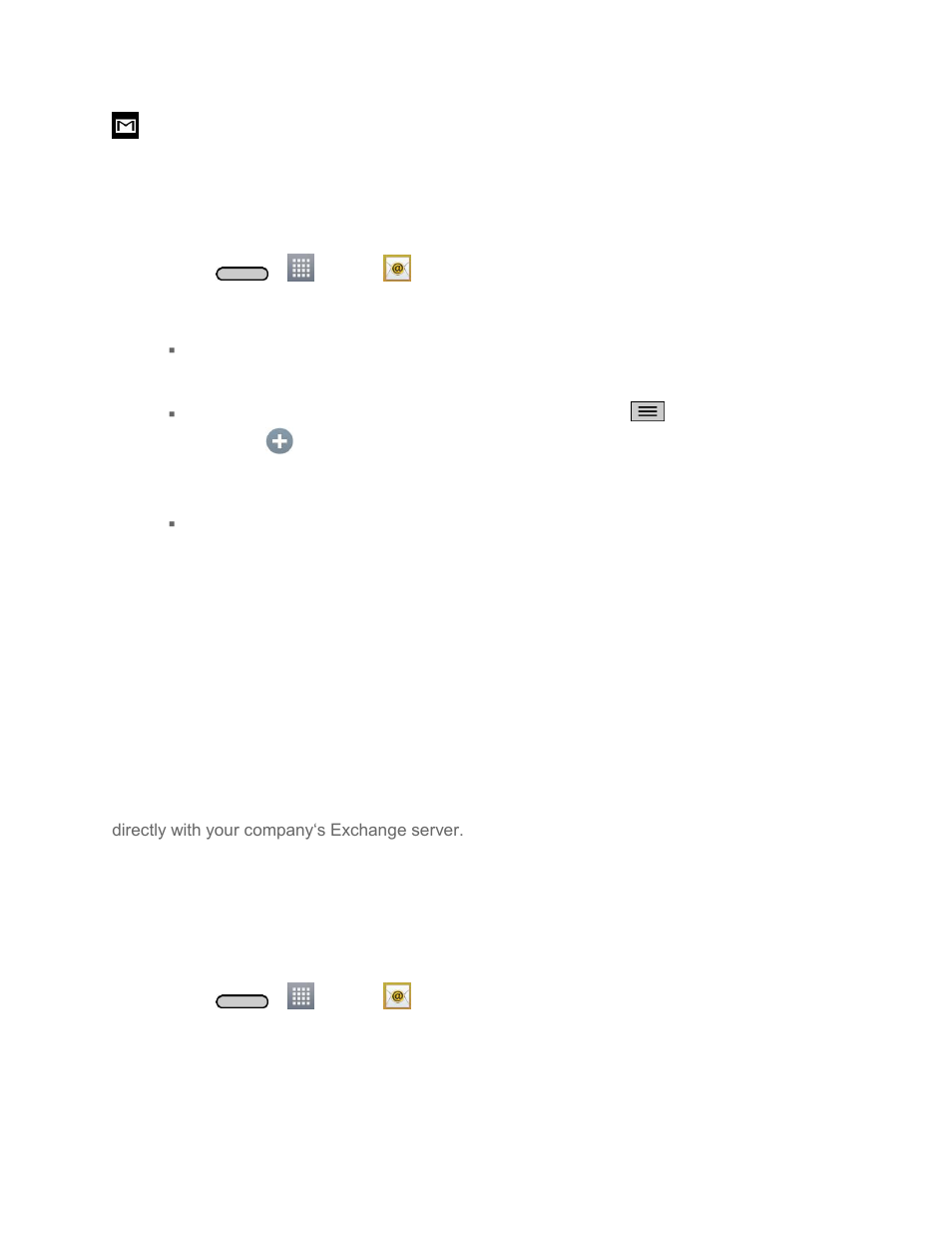 Add an email account (pop3 or imap), Corporate email (outlook) | LG LGLS740 User Manual | Page 67 / 174