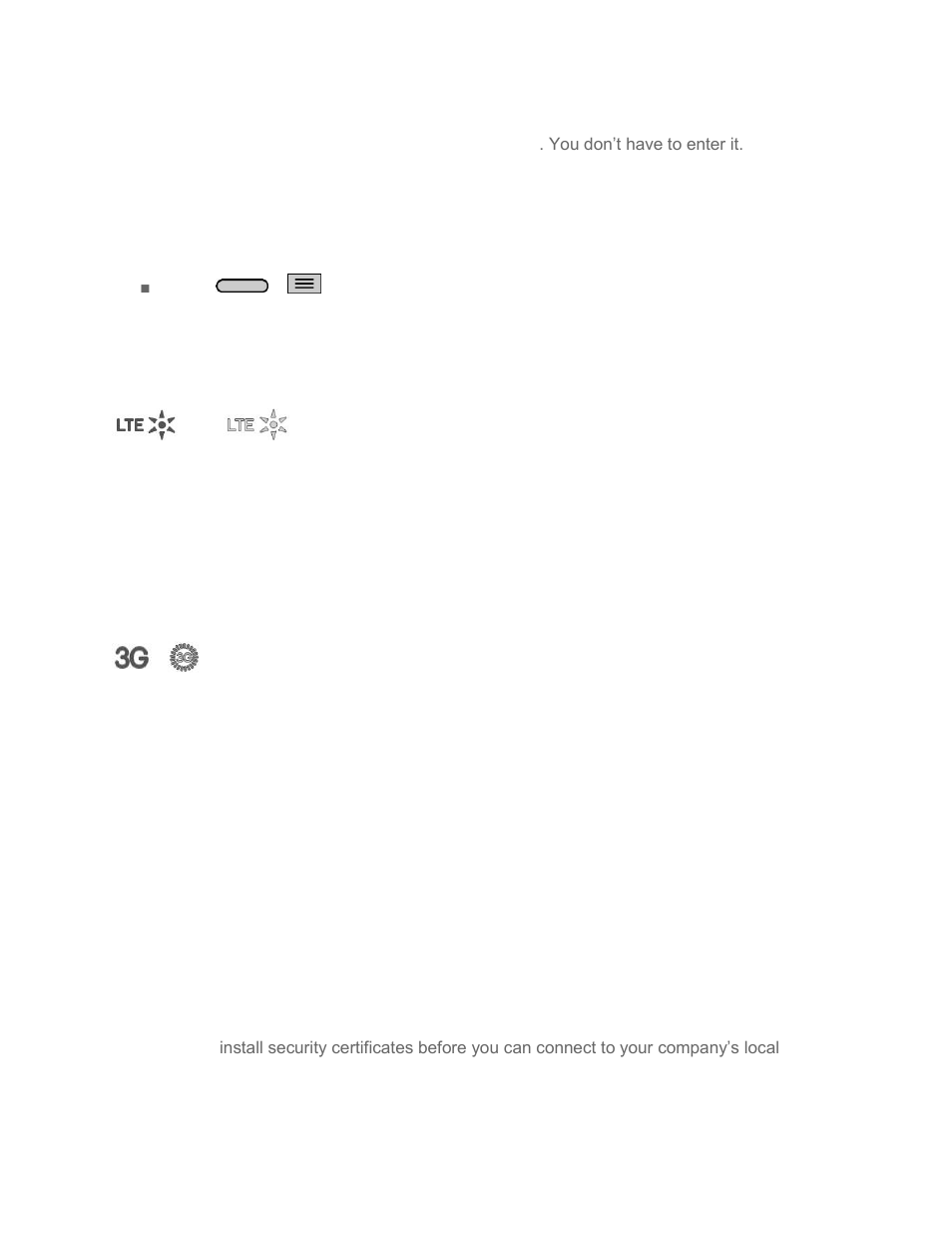 Data connection status and indicators, Virtual private networks (vpn), Prepare your phone for vpn connection | LG LGLS740 User Manual | Page 87 / 174