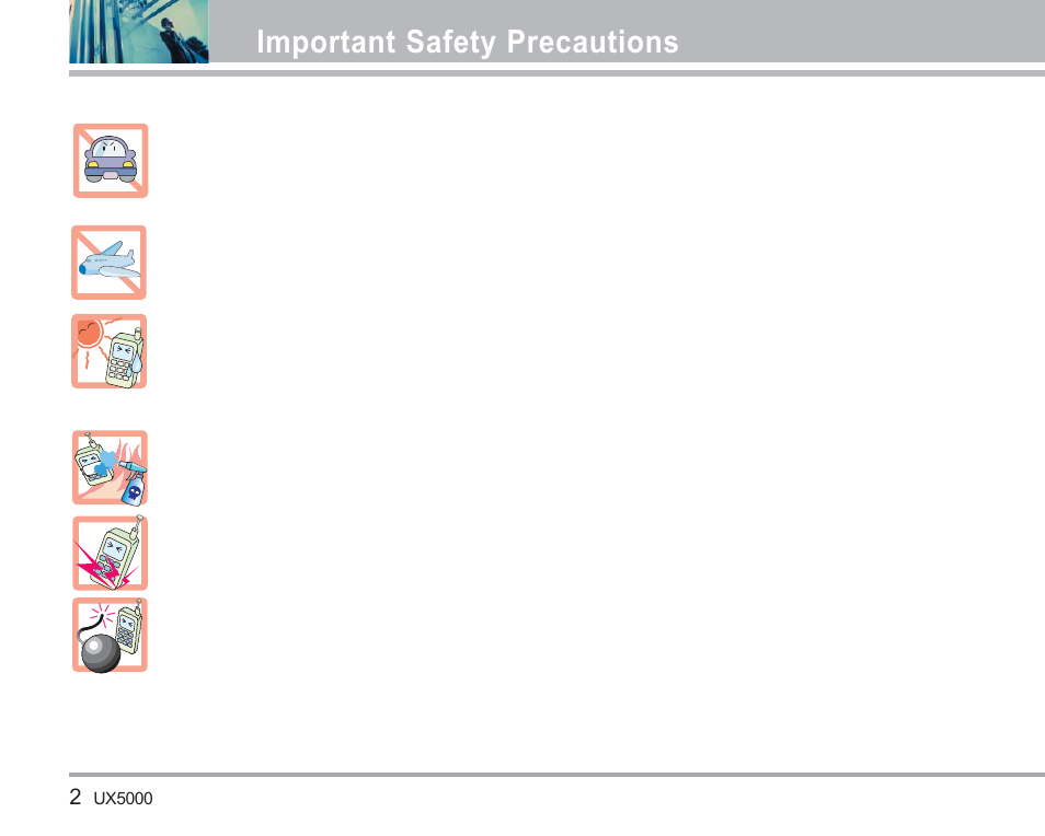 Important safety precautions | LG LGUX5000 User Manual | Page 3 / 187