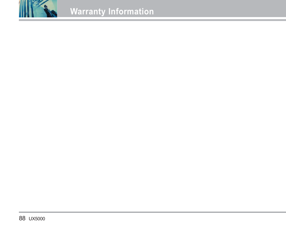 Warranty information | LG LGUX5000 User Manual | Page 89 / 187