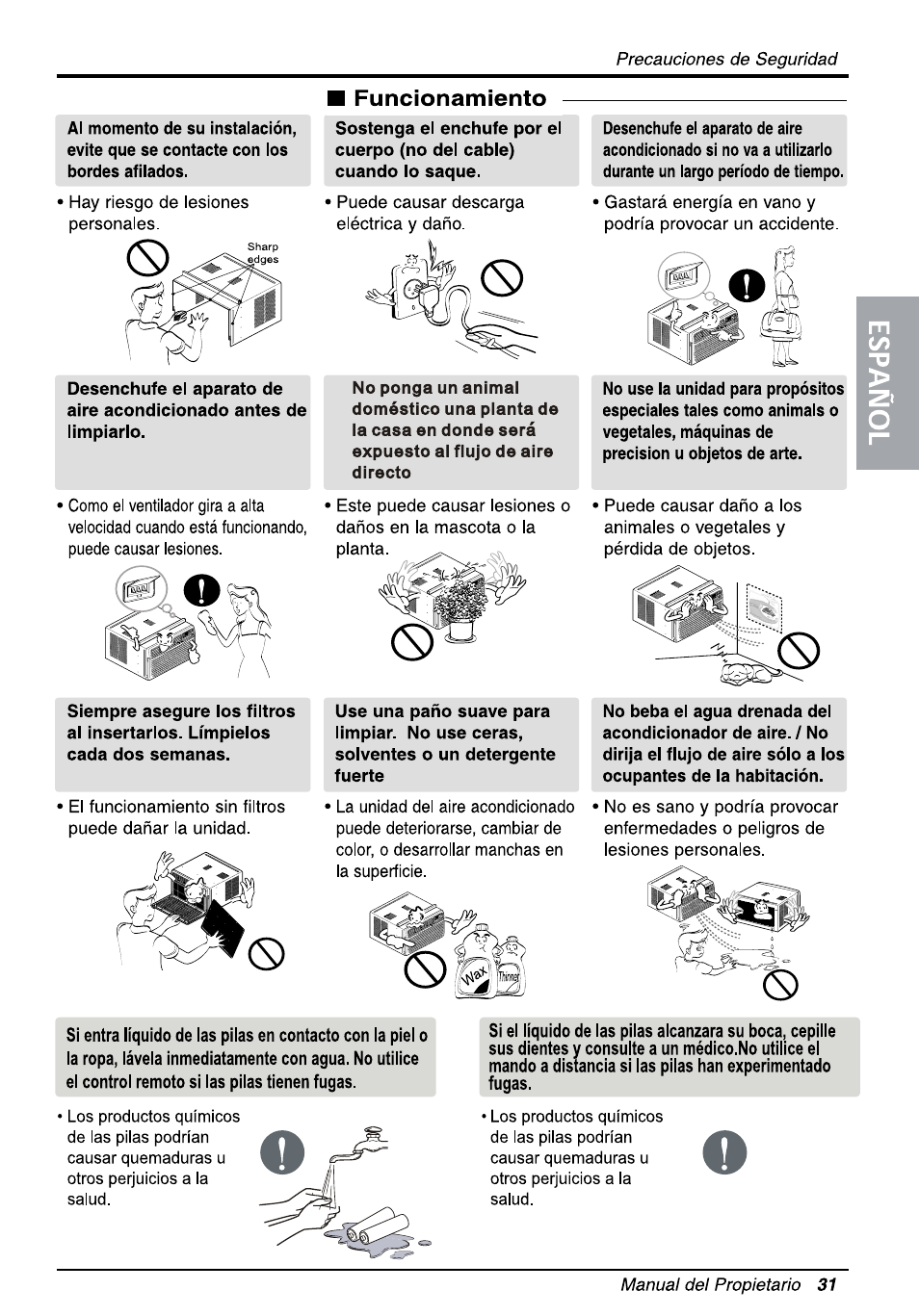 Funcionamiento | LG L1810ER User Manual | Page 31 / 52