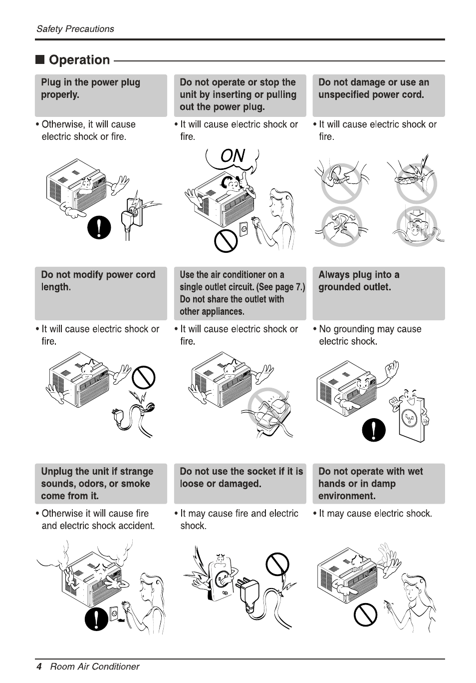 Operation | LG L1810ER User Manual | Page 4 / 52