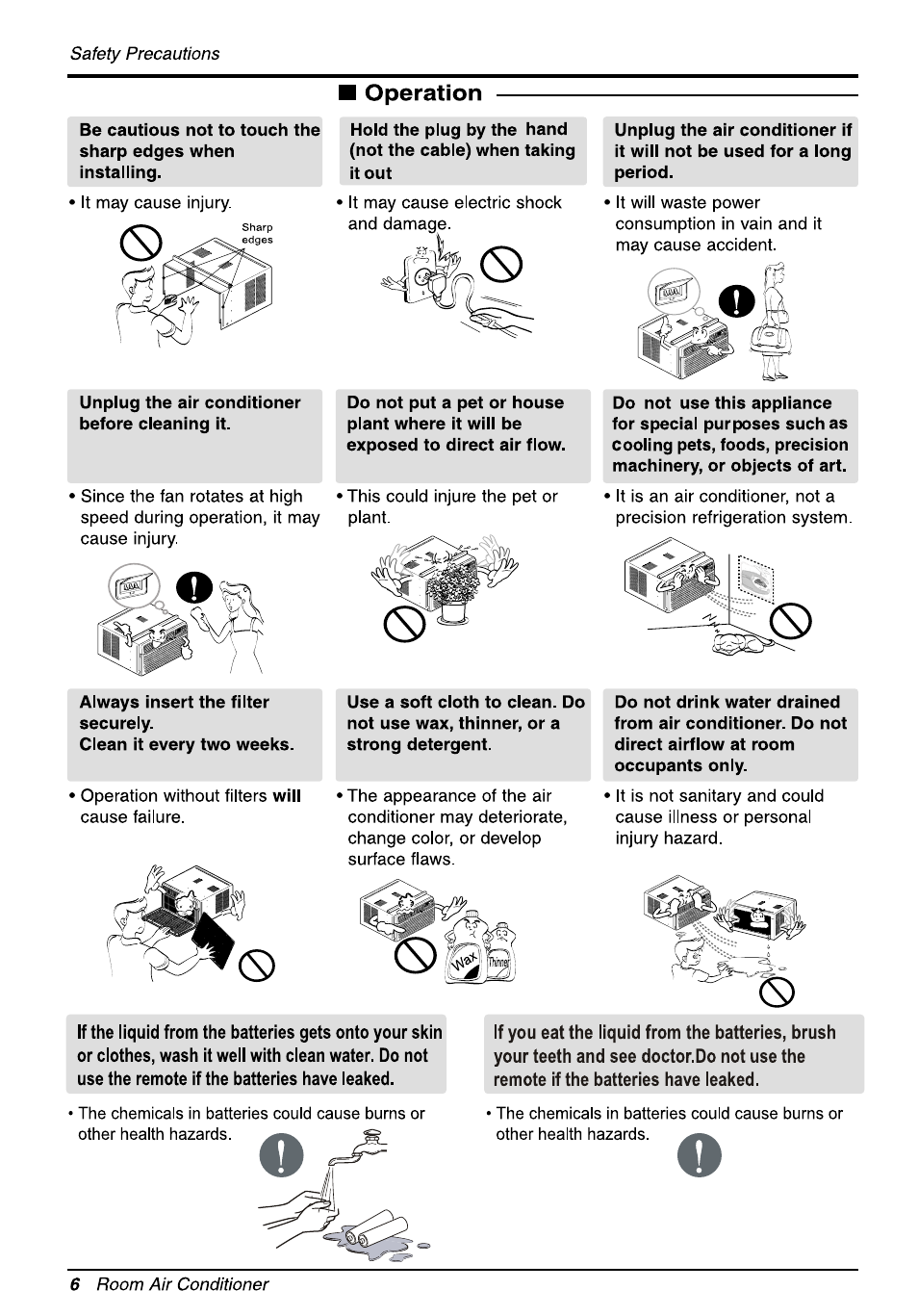 Operation | LG L1810ER User Manual | Page 6 / 52