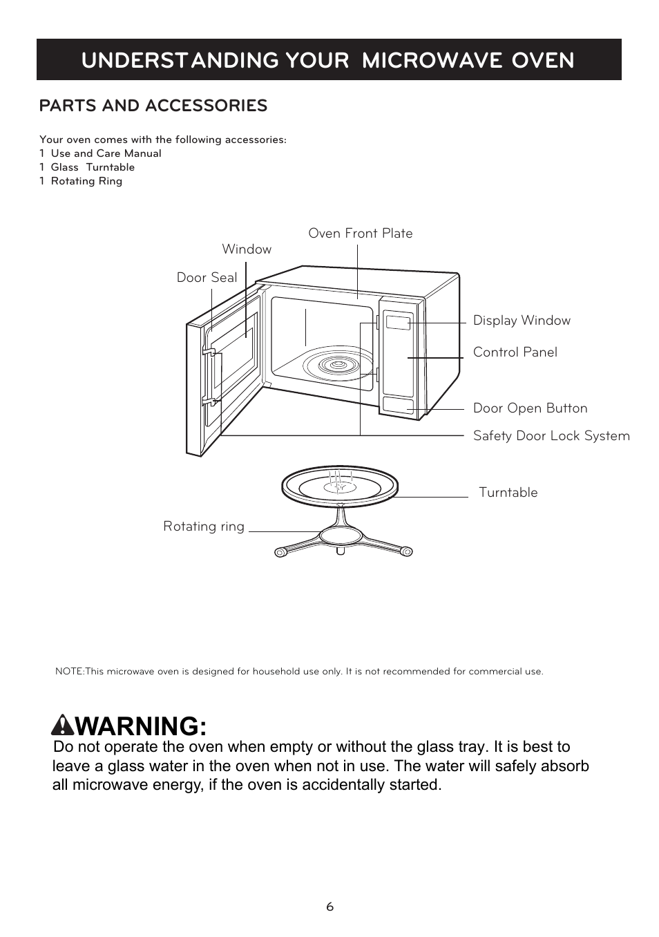 Warning | LG LSRM2010ST User Manual | Page 6 / 27