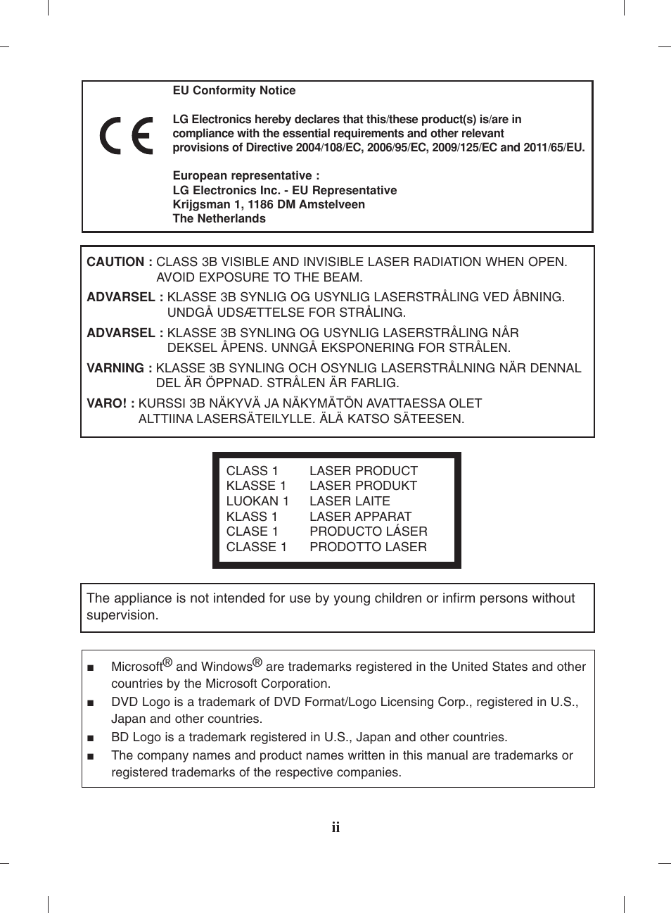 LG UH12NS30 User Manual | Page 3 / 16
