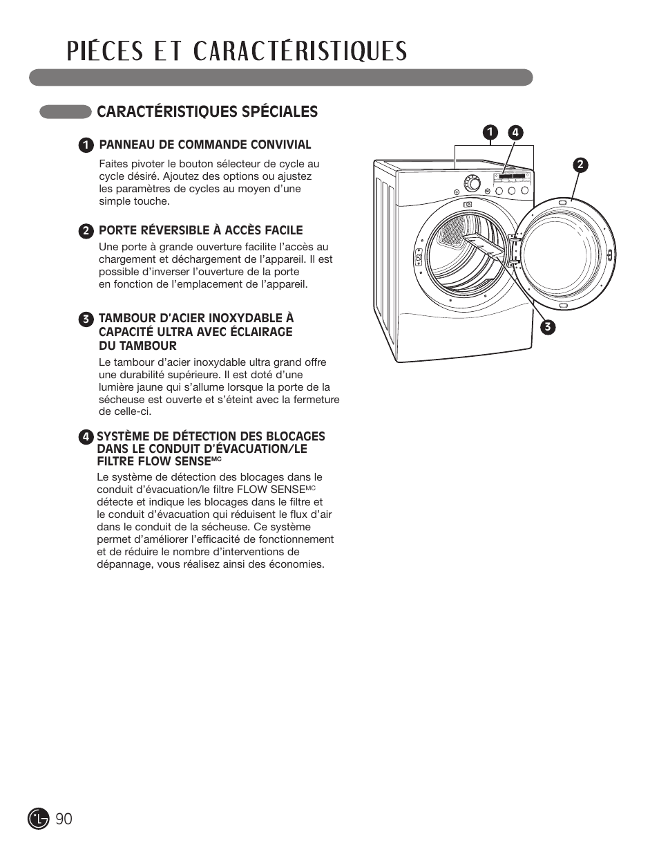 Caractéristiques spéciales | LG DLG2302W User Manual | Page 90 / 124