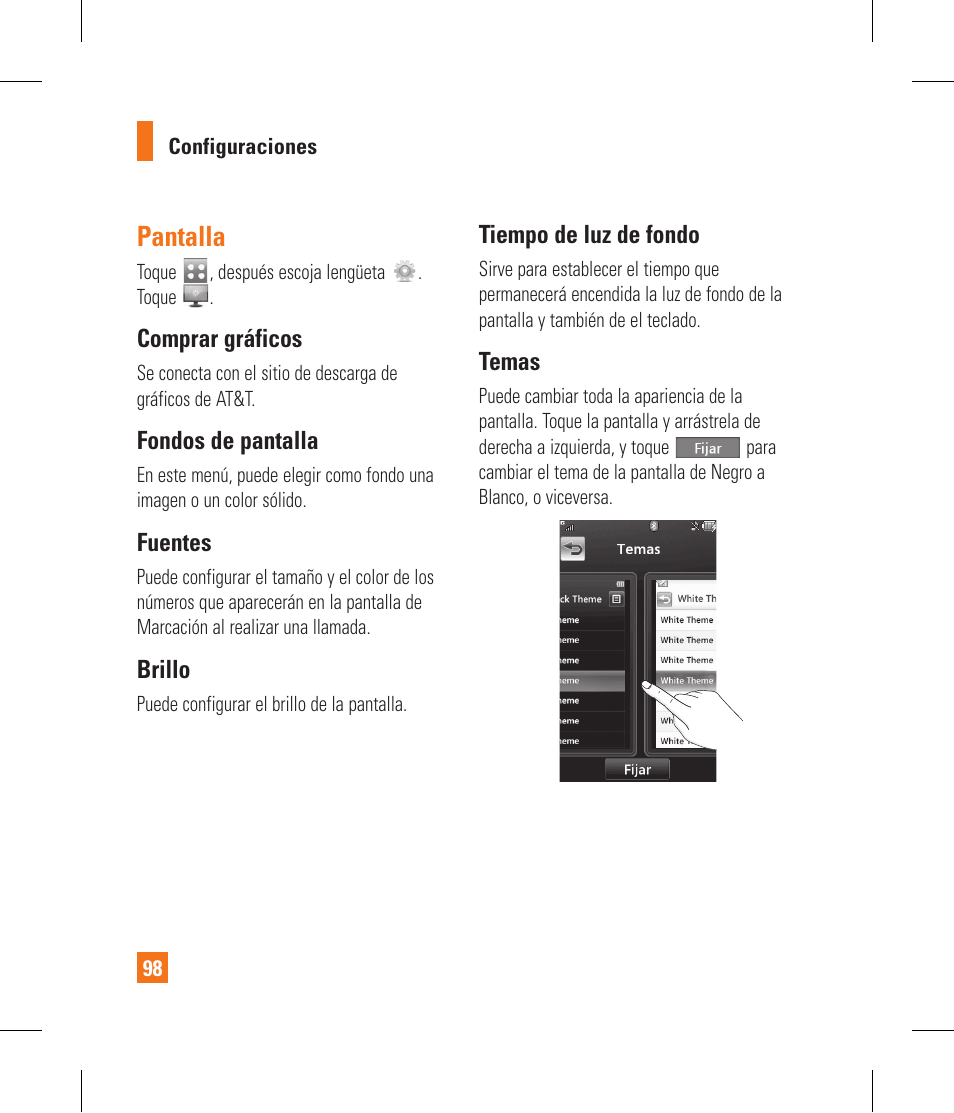 Pantalla | LG GR500 User Manual | Page 246 / 298