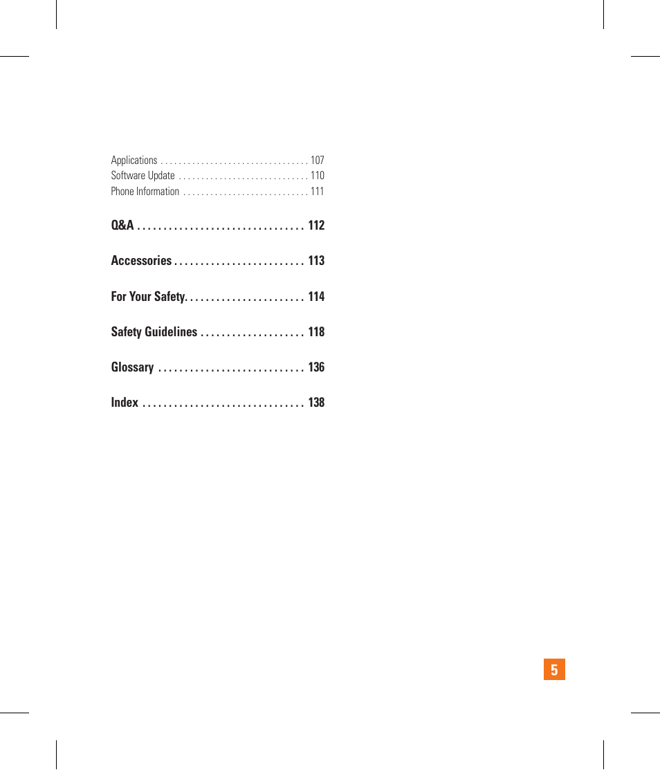 LG GR500 User Manual | Page 9 / 298