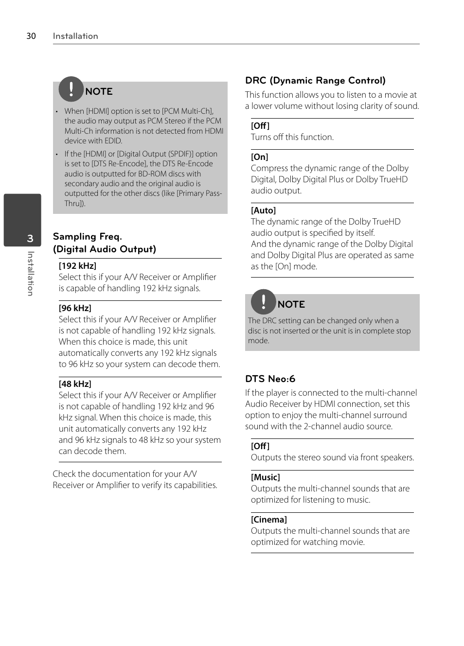 LG BX585 User Manual | Page 29 / 92