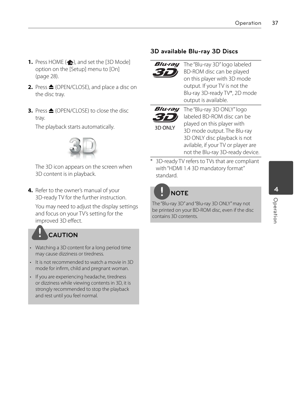 LG BX585 User Manual | Page 36 / 92