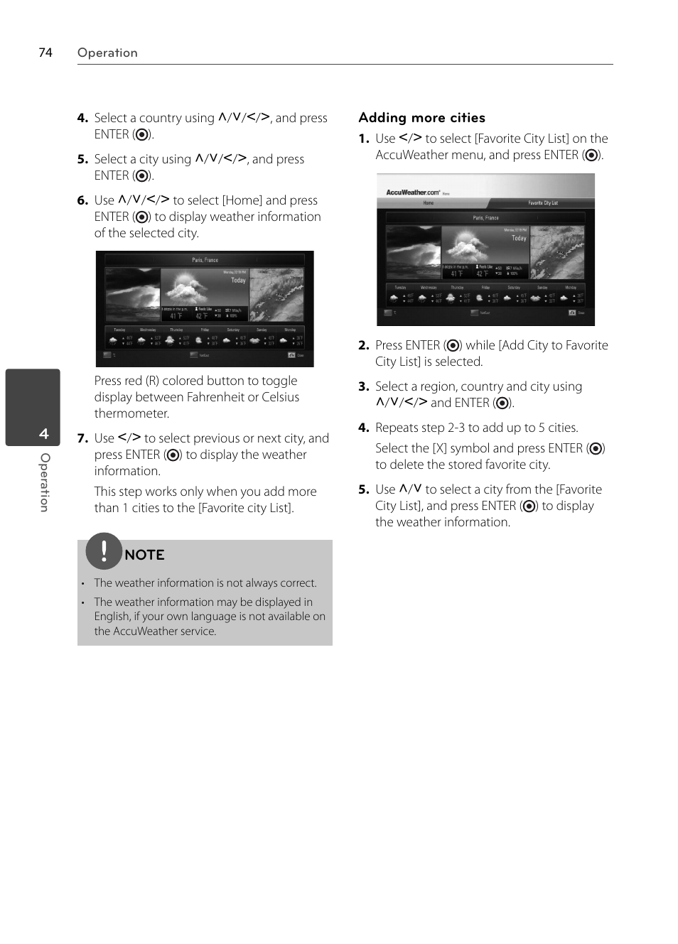 LG BX585 User Manual | Page 73 / 92