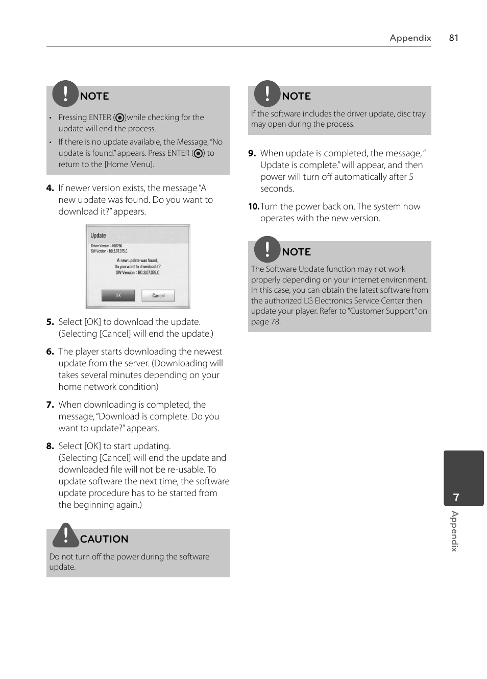 LG BX585 User Manual | Page 80 / 92