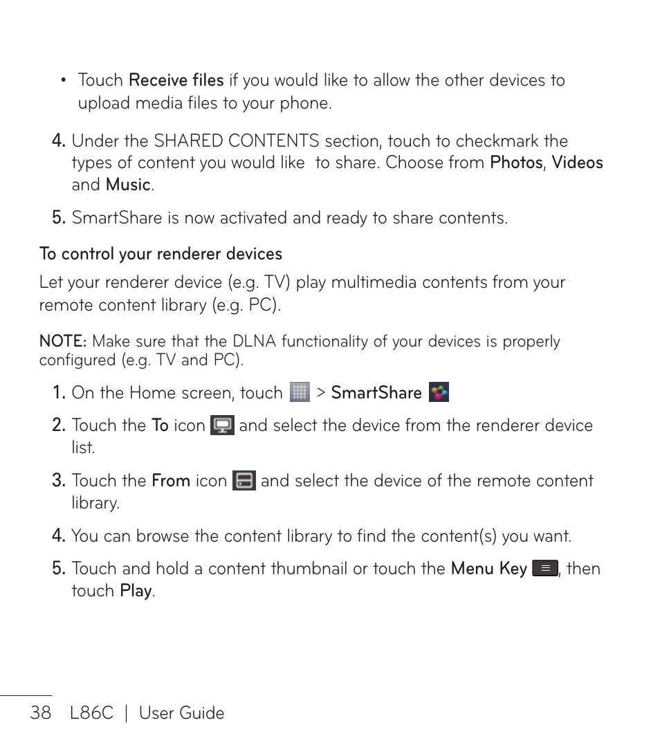 LG LGL86C User Manual | Page 39 / 89