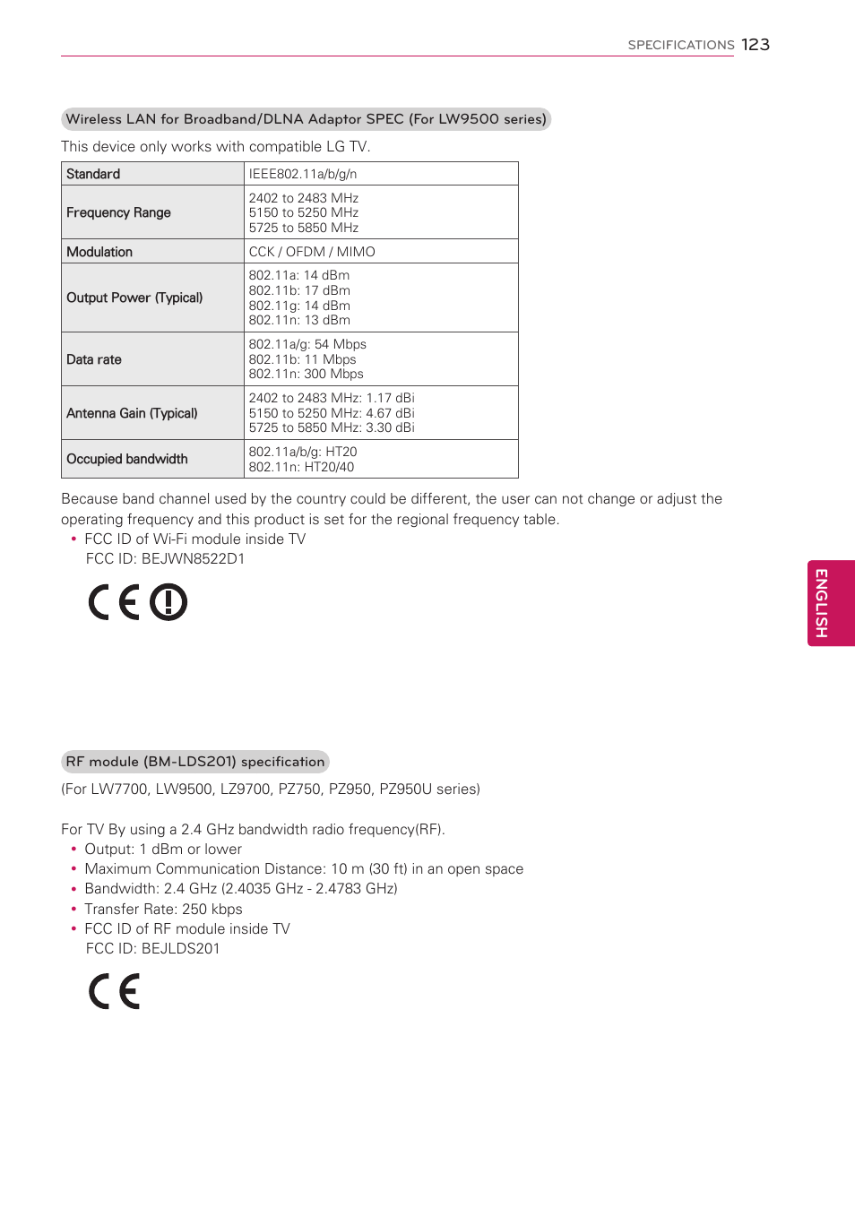 LG 42LK530 User Manual | Page 123 / 166