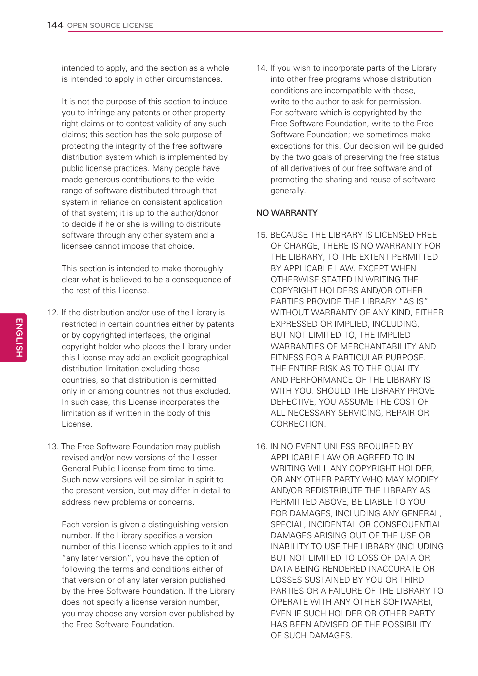 LG 42LK530 User Manual | Page 144 / 166