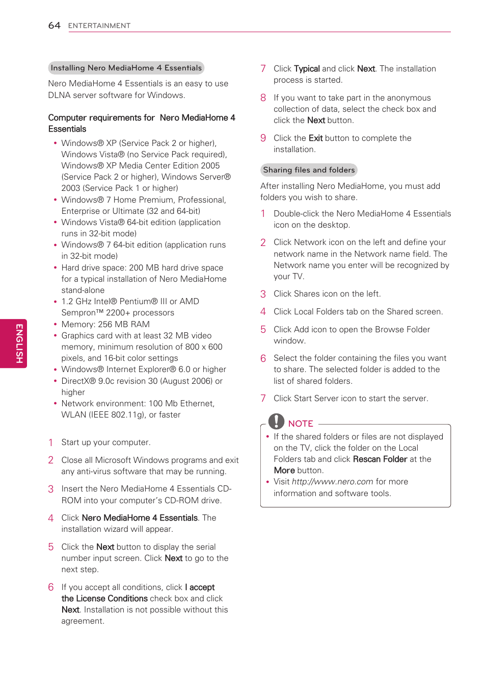 LG 42LK530 User Manual | Page 64 / 166