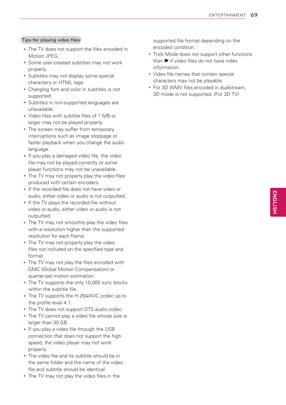 LG 42LK530 User Manual | Page 69 / 166