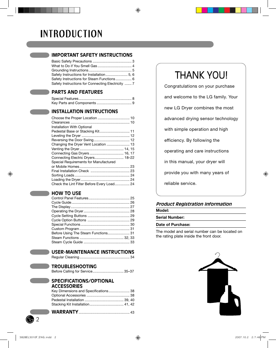 LG DLGX7188RM User Manual | Page 2 / 88