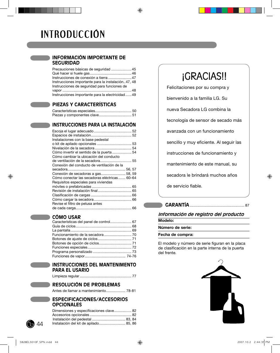 LG DLGX7188RM User Manual | Page 44 / 88