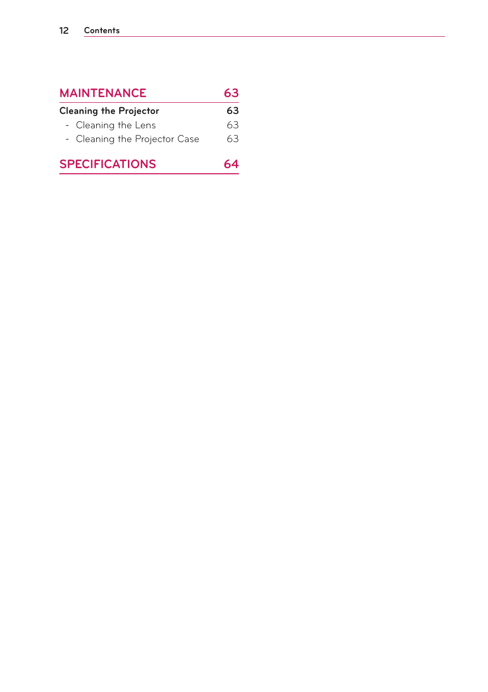 LG PB61U User Manual | Page 12 / 67