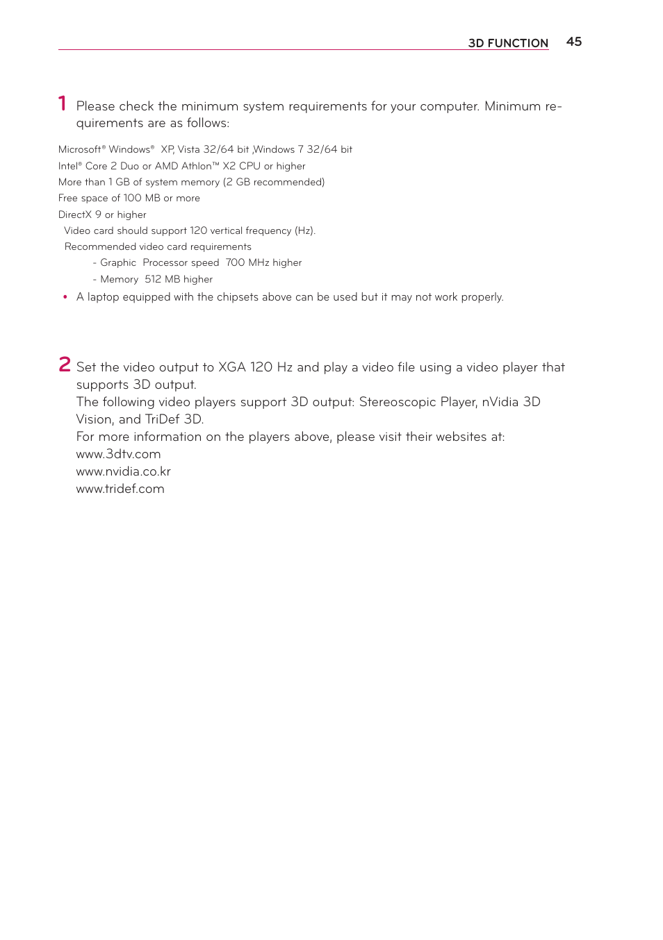 LG PB61U User Manual | Page 45 / 67