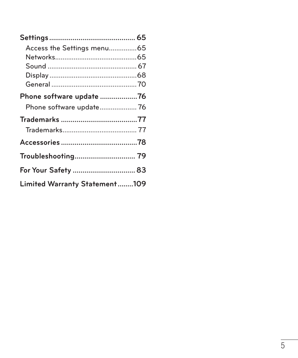 LG LGAS323 User Manual | Page 6 / 110