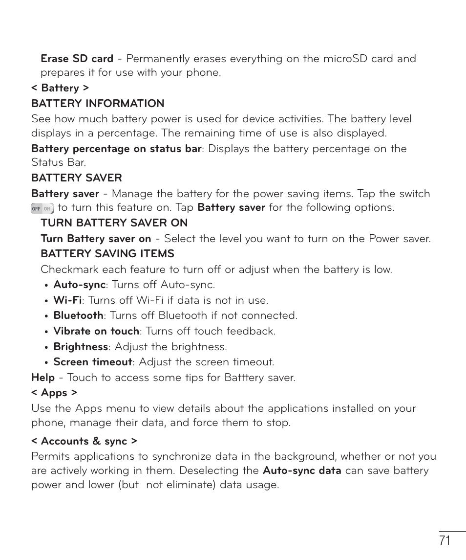 LG LGAS323 User Manual | Page 72 / 110