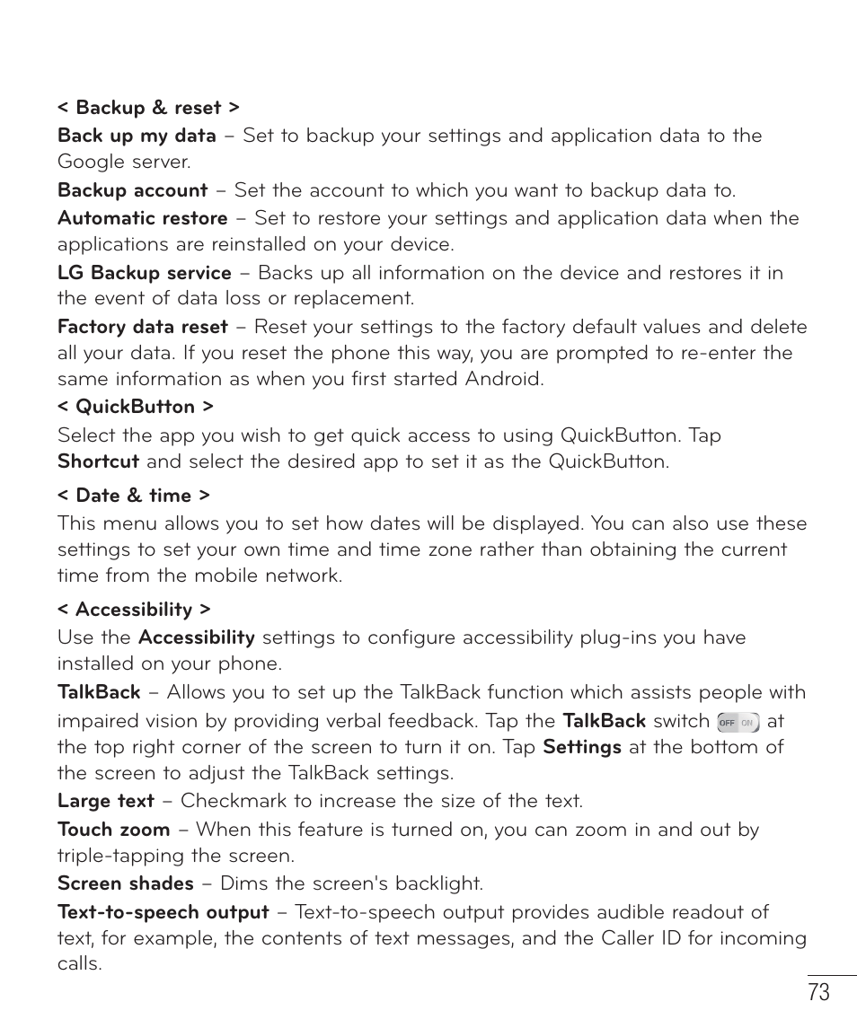 LG LGAS323 User Manual | Page 74 / 110