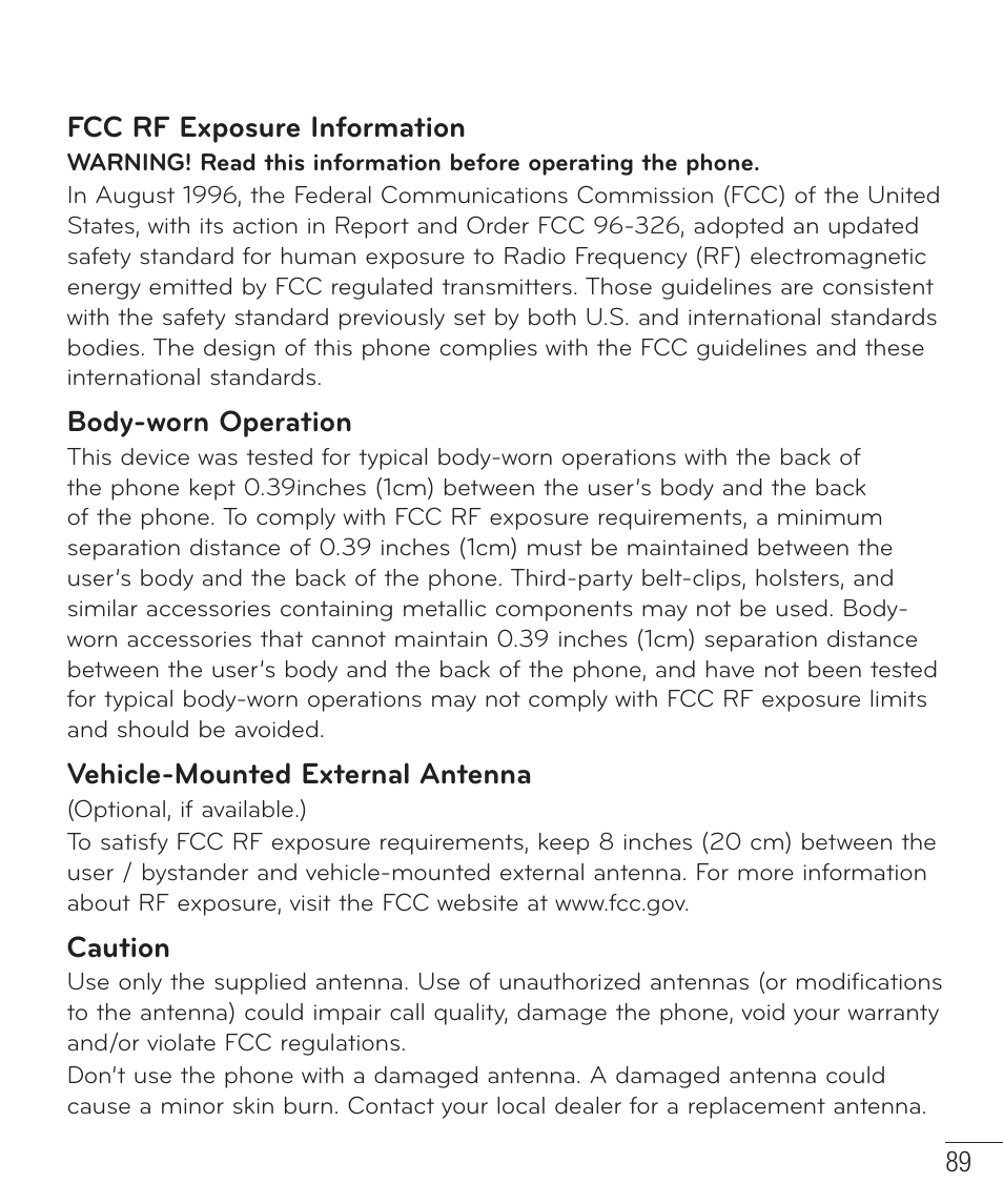 LG LGAS323 User Manual | Page 90 / 110