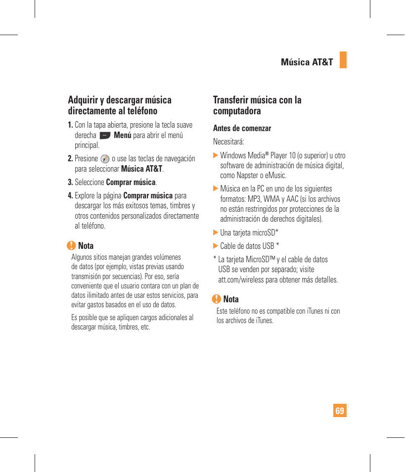 Transferir música con la computadora | LG GW370 User Manual | Page 197 / 250