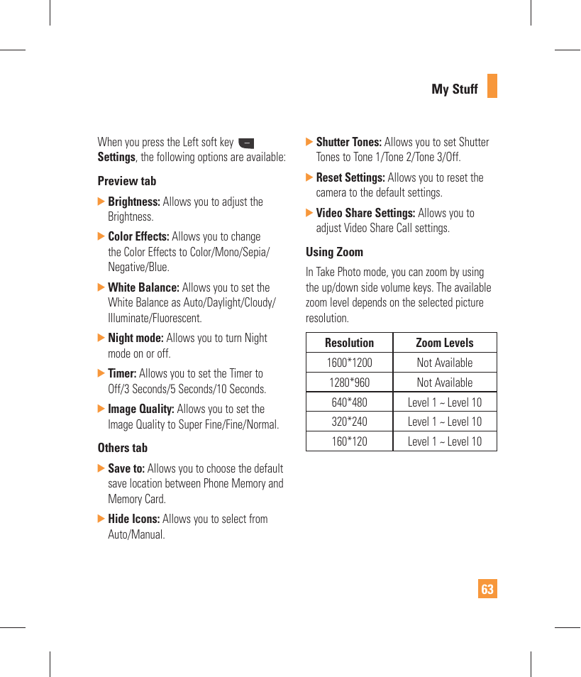 LG GW370 User Manual | Page 67 / 250