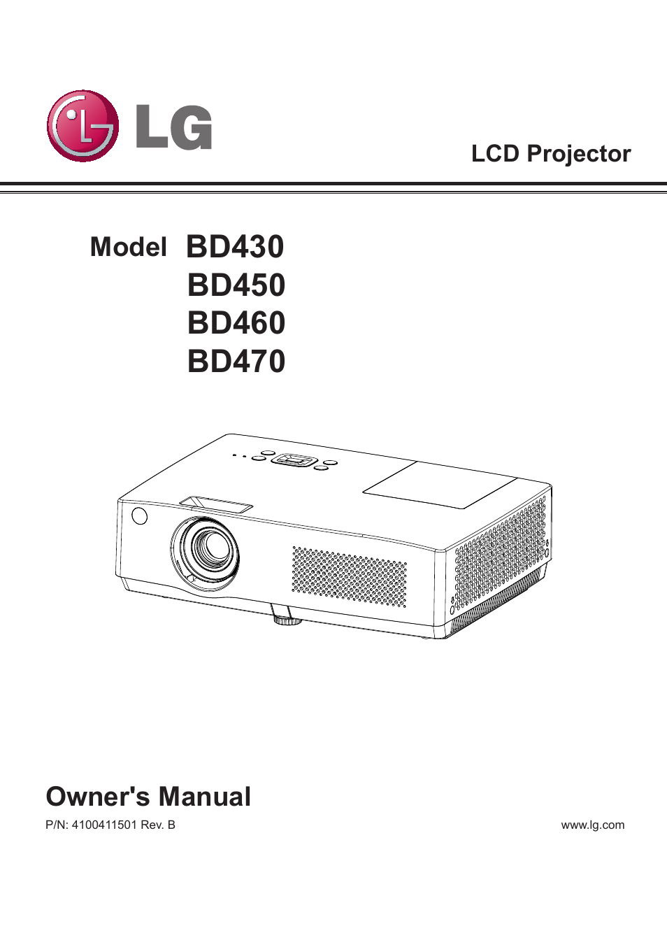 LG BD430 User Manual | 73 pages
