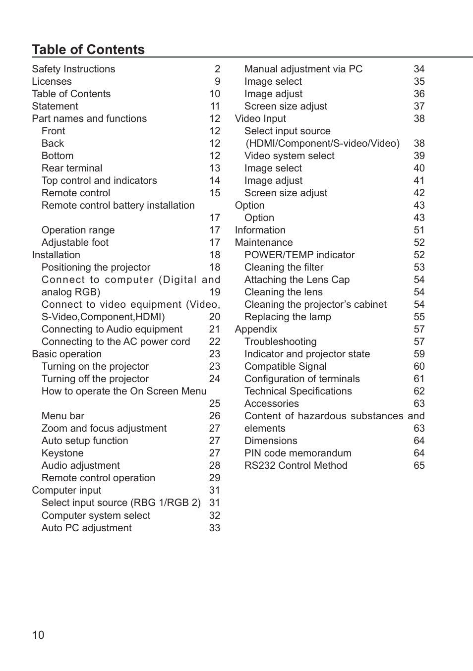 LG BD430 User Manual | Page 10 / 73
