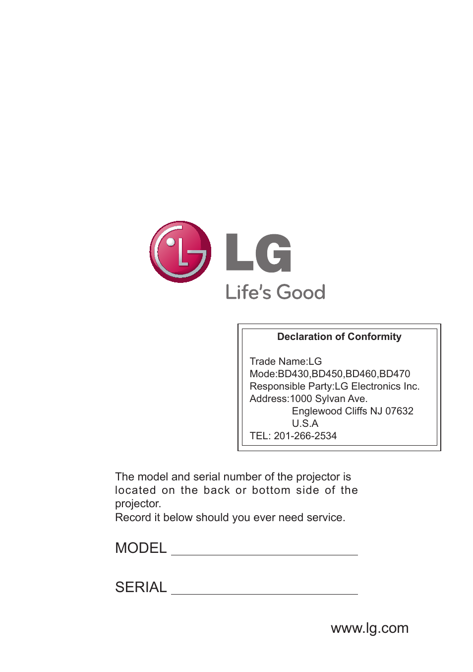 LG BD430 User Manual | Page 73 / 73