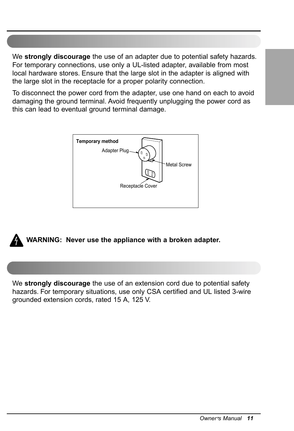 English | LG RG-51C.AWYAHCI User Manual | Page 11 / 40